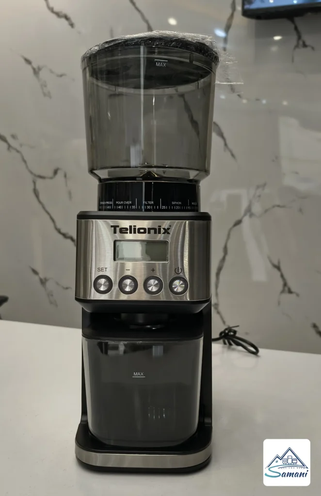 آسیاب قهوه تلیونیکس مدل TCG4150 با تیغه ضدسایش دور آرام